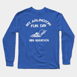 80s MT. Arlington New Jersey Fun Day Mini Run Long Sleeve T-Shirt